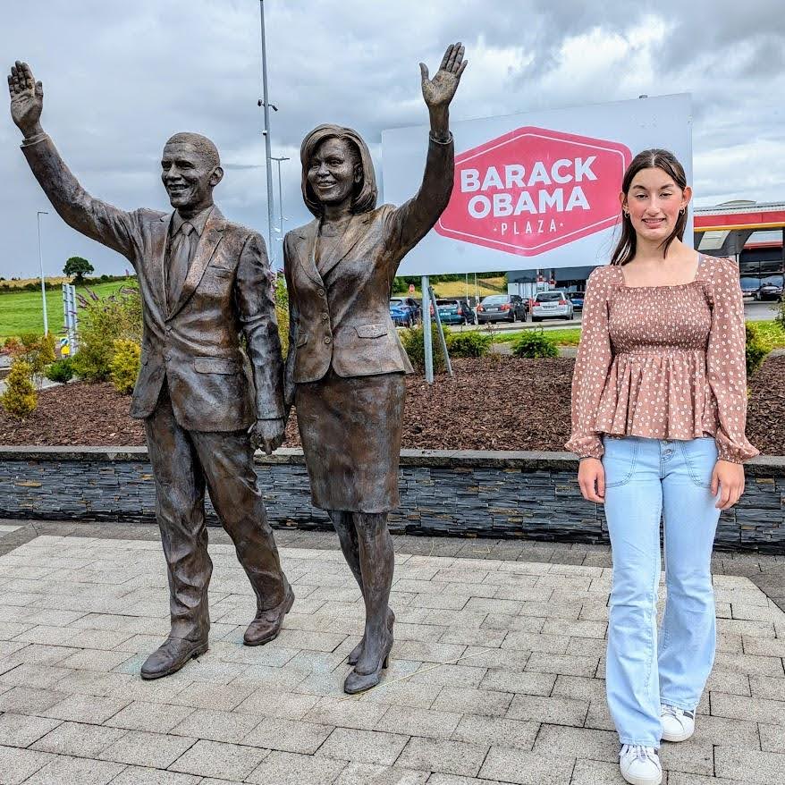 The Obama Plaza gas station in County Tipperary, where Katya unexpectedly met the DeGeorgeo family from Minnesota!